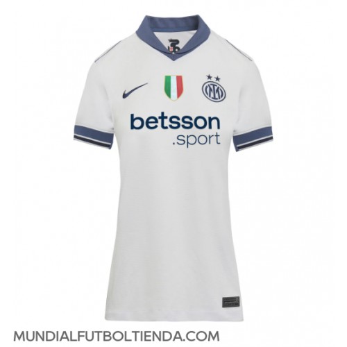 Camiseta Inter Milan Segunda Equipación Replica 2024-25 para mujer mangas cortas